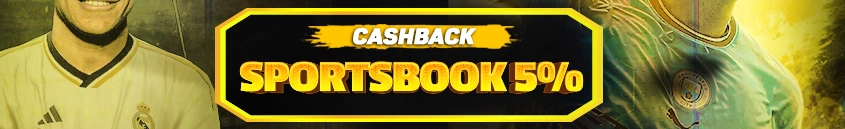 BONUS CASHBACK SPORTBOOK 5%